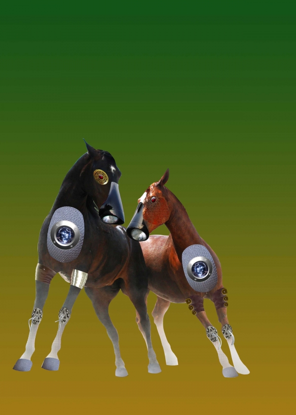 Creation of The Escape of War Horses: Step 17